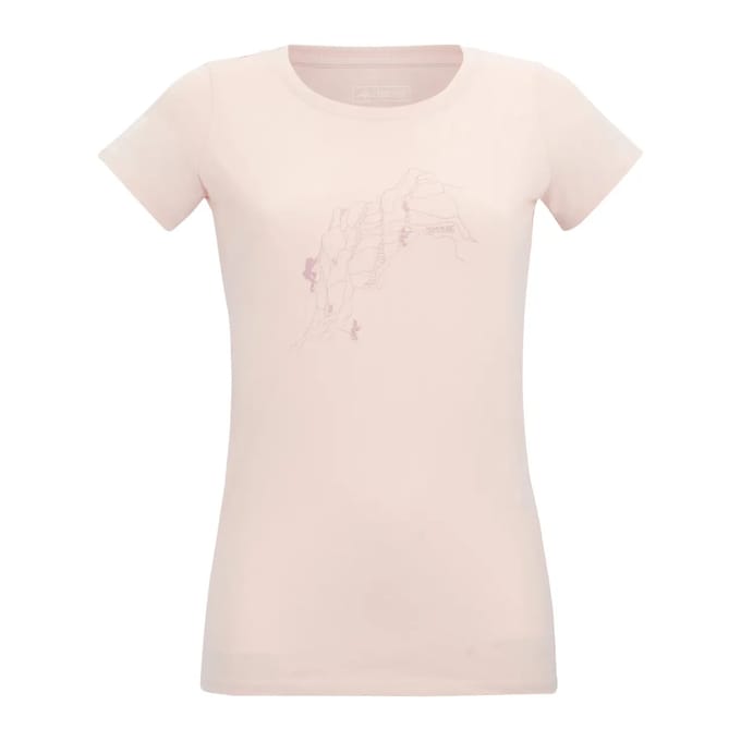 Dames T-shirt met korte mouwen en grafische print