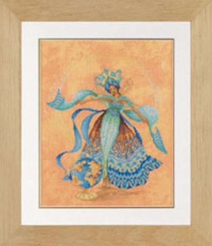 Lanarte borduurpakket java dance van Maria v Scharrenburg  23028