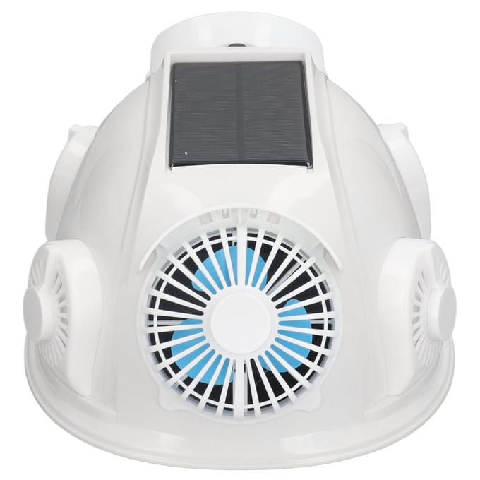 Zonneveiligheidshelm 6 Ventilator Bluetooth Intelligente Koeling Telefoon Beantwoorden Bouw Helm black