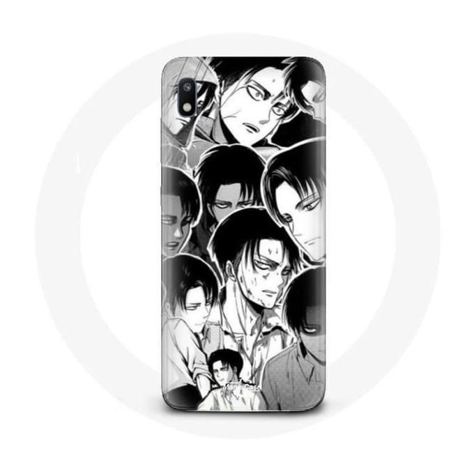 Coque pour Samsung Galaxy A10 Attaque des Titans Manga Levi Ackerman