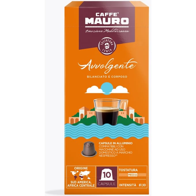 Caffe Mauro Caffè Mauro Avvolgente 10 capsules Nespresso® compatibel