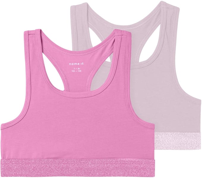 NAME IT - NKFSHORT TOP 2P NOOS - Meisjes - Onderhemden