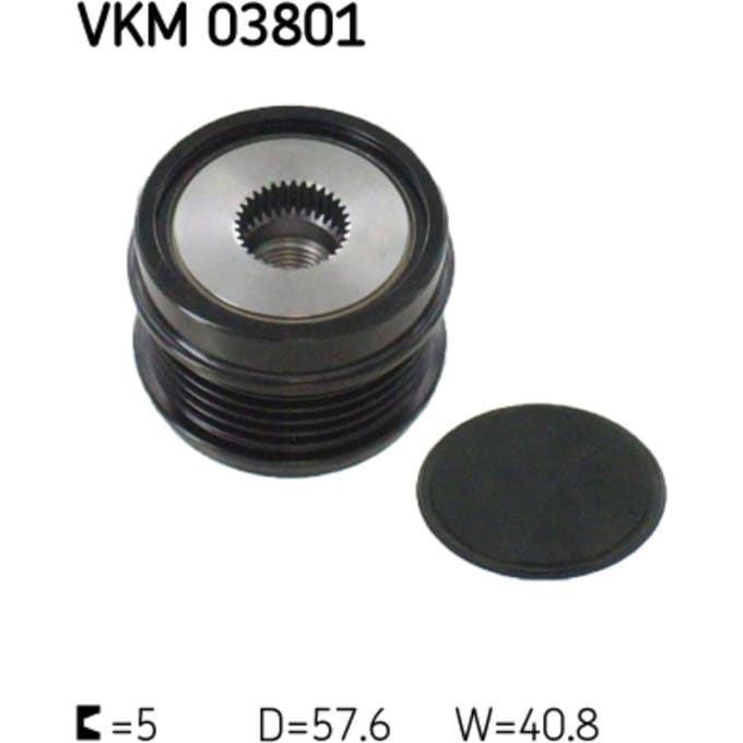 Generator vrijloop SKF VKM 03801