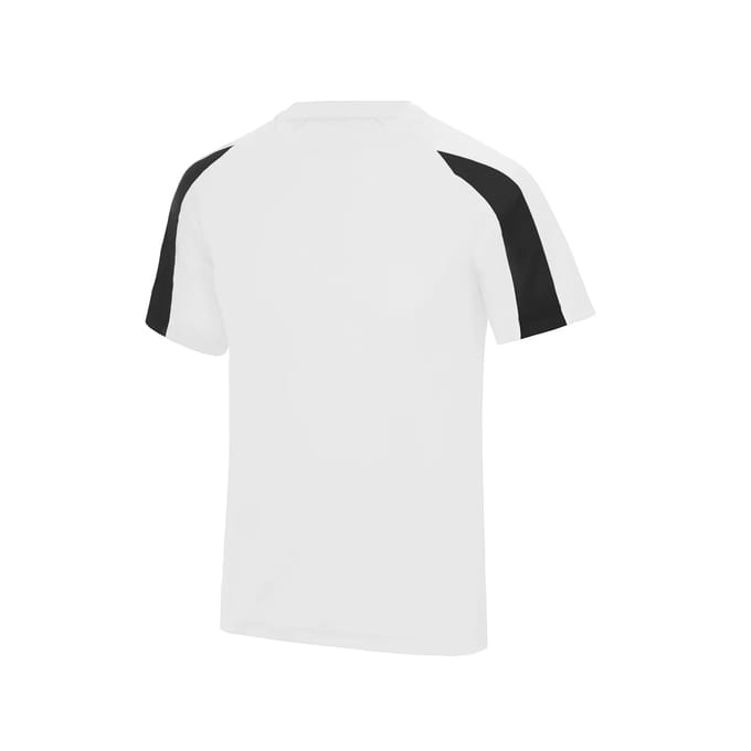 Just Cool Kids´ Contrast Cool T JC003J - ARCTIC WHITE/JET BLACK - 7/8 (M)