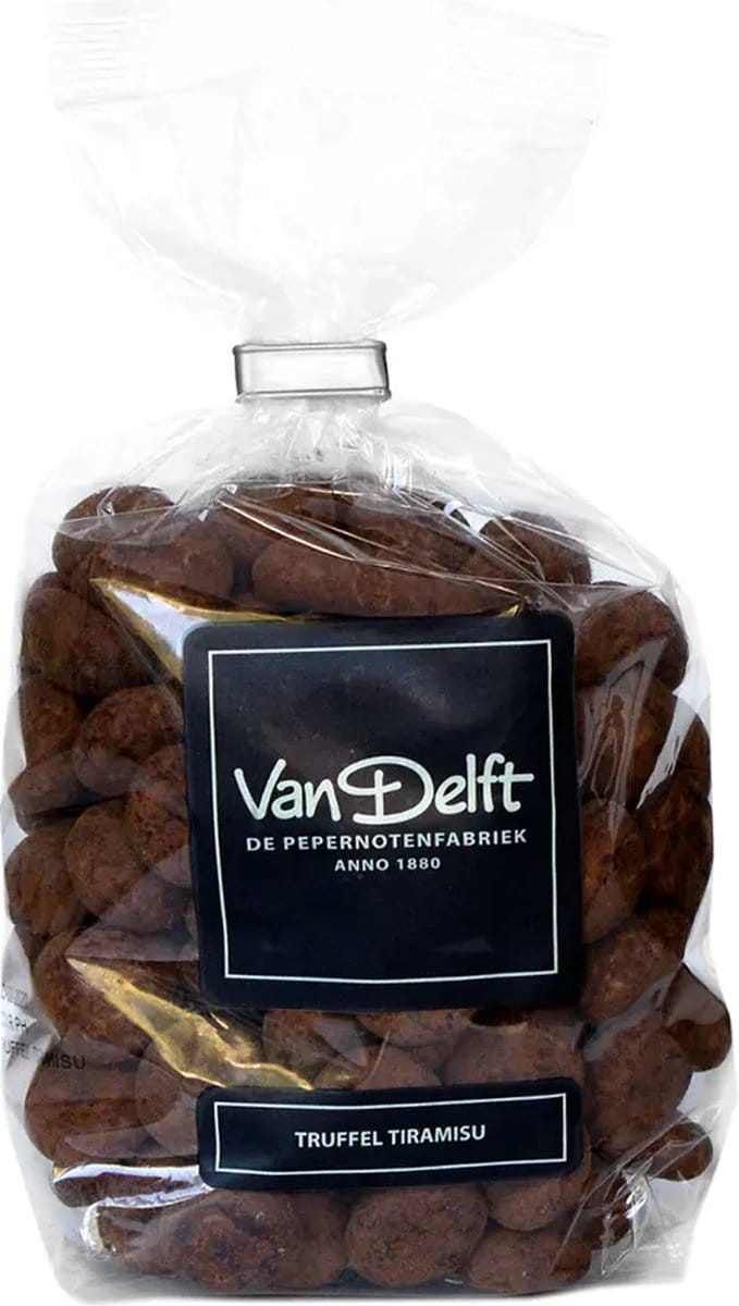 Van Delft - Truffel Tiramisu Kruidnoten - 250gr - Chocolade pepernoten