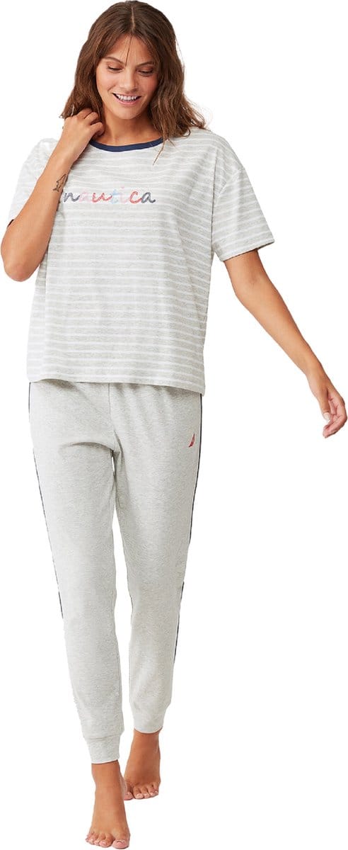 Nautica - Dames Pyjama Set, Korte Mouwen - S