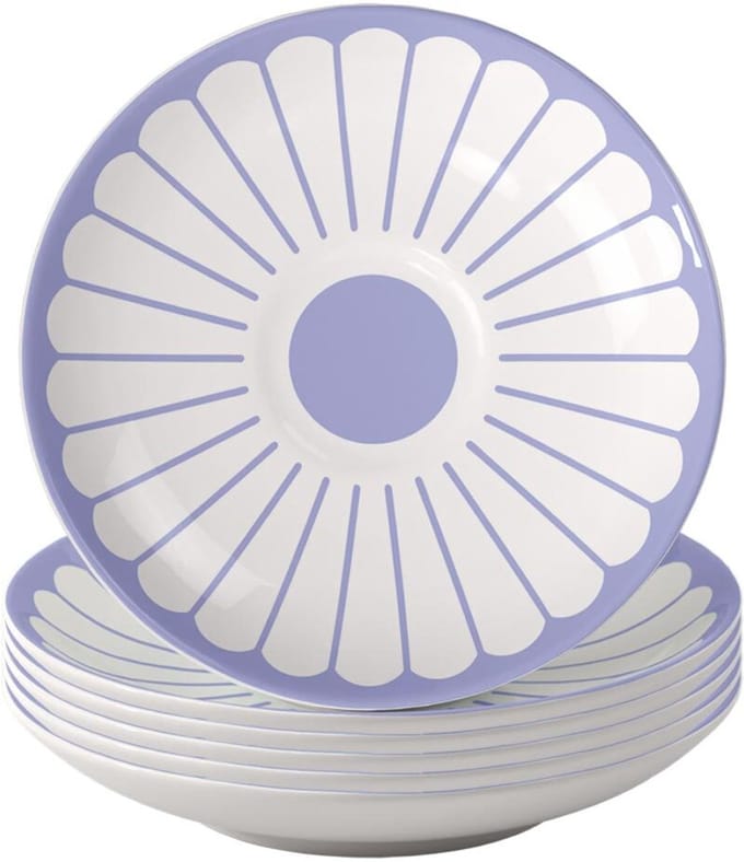 Espressountertassen Fleur Couleur ø 11,7 cm Set van 6