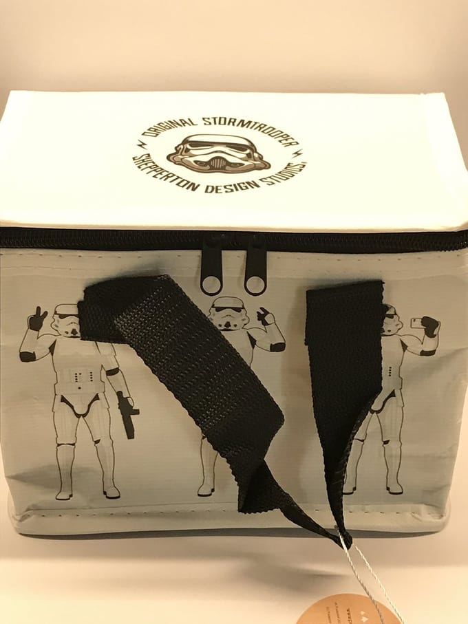 Kleine lunch/sixpack koeltas - Stormtrooper print - 21 x 16 cm - 4,7 L