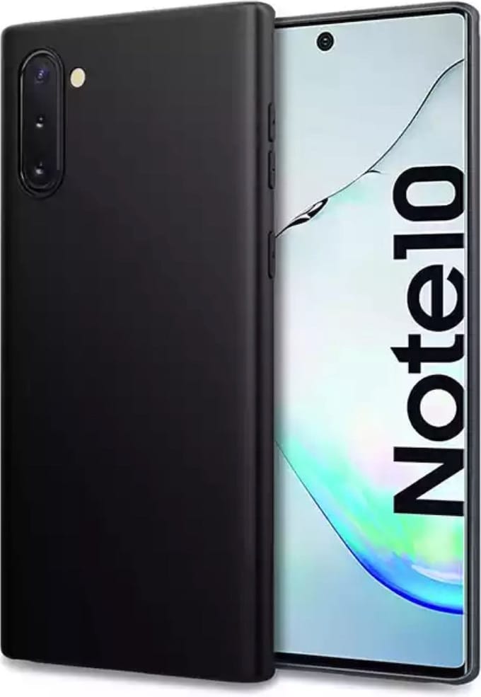 TPU back cover Geschikt voor Samsung Galaxy Note 10 - Zwart hoesje