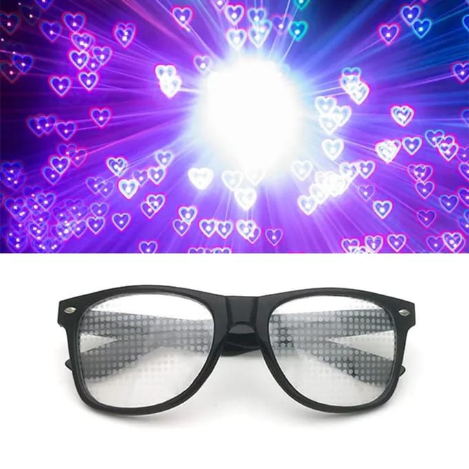 Damesmode Diffractieve Optische Vuurwerkbril Special Effect Zonnebril Volwassen Dans Lichtshow Zonnebril Damesbril