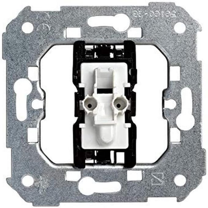 Drukknop met licht - Schakelaar met indicator - Verlichting bedienen - Geïntegreerde lichtindicator - 10 A 250 V - Metaal