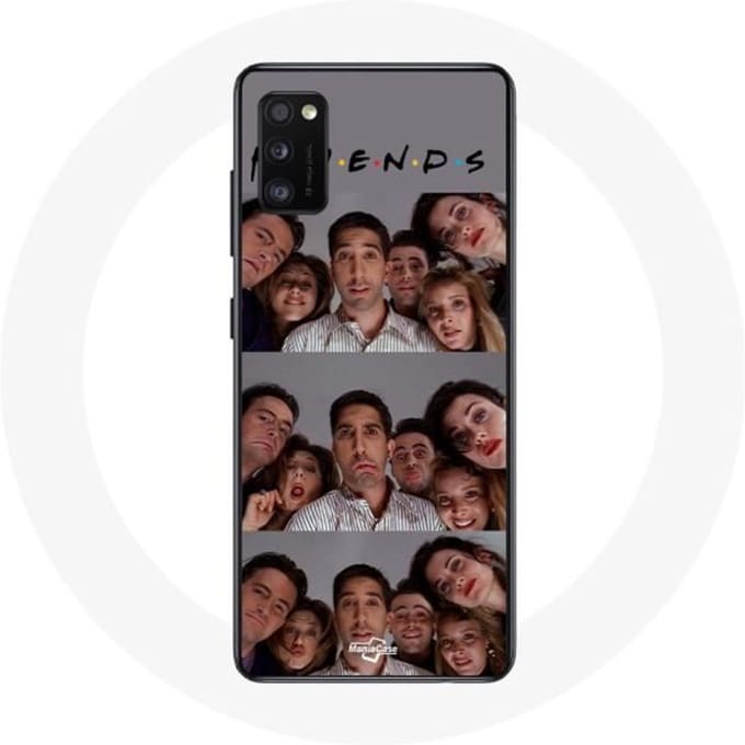 Coque - Samsung - Galaxy A41 - Souple - Gris - Friends Selfie