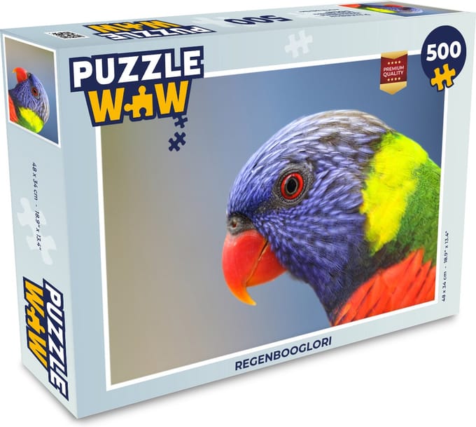 Puzzel Regenbooglori - Legpuzzel - Puzzel 500 stukjes