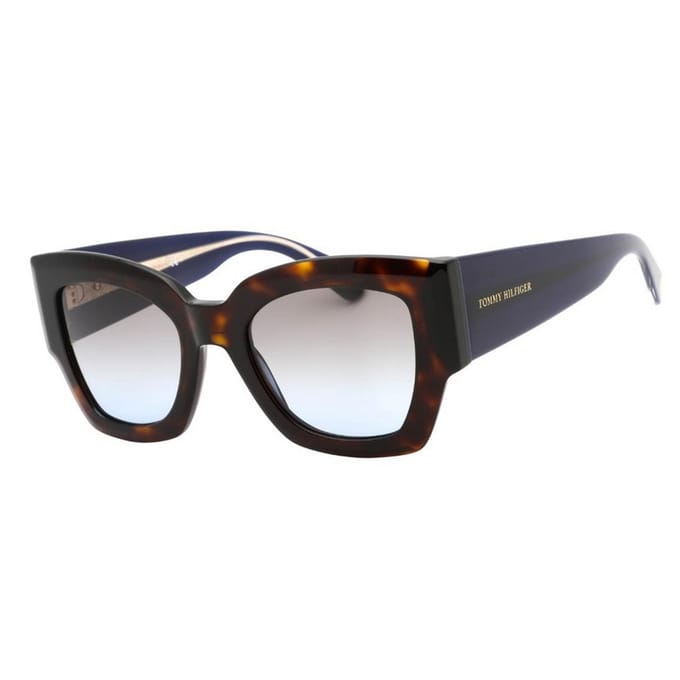 Tommy Hilfiger Dikke zonnebril heren (Donker Havana Bruin)