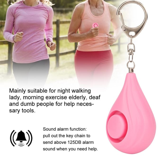 Multifunctioneel Veiligheid Persoonlijk Alarm Oudere Vrouwen Noodbescherming Alarm Roze wit