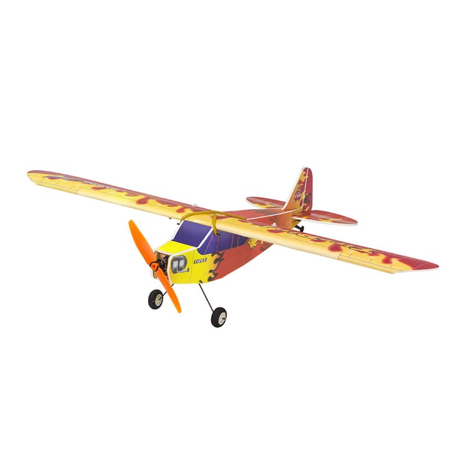 Avion télécommandé en mousse PP à voilure fixe Dancing Wings Hobby E31 J3 FireBird d'une envergure de 600 mm Type 1 rouge