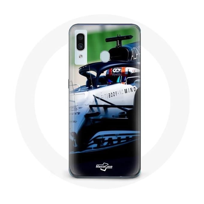 Coque - Formule 1 - Pierre Gasly - Samsung Galaxy A40 - Souple - Sportif blanc