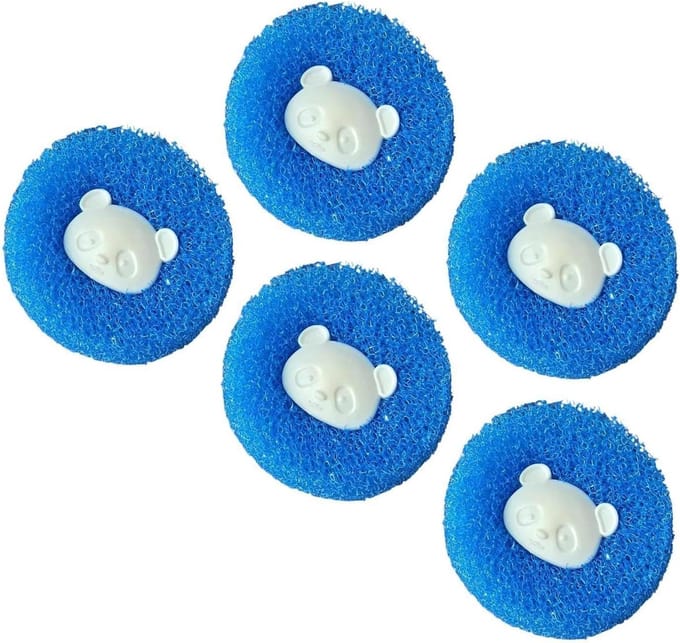 Washaarvanger - Haarvanger wasmachine - Pluis verwijderen - Schattig berenontwerp - 5 stuks - Niet gespecificeerd
