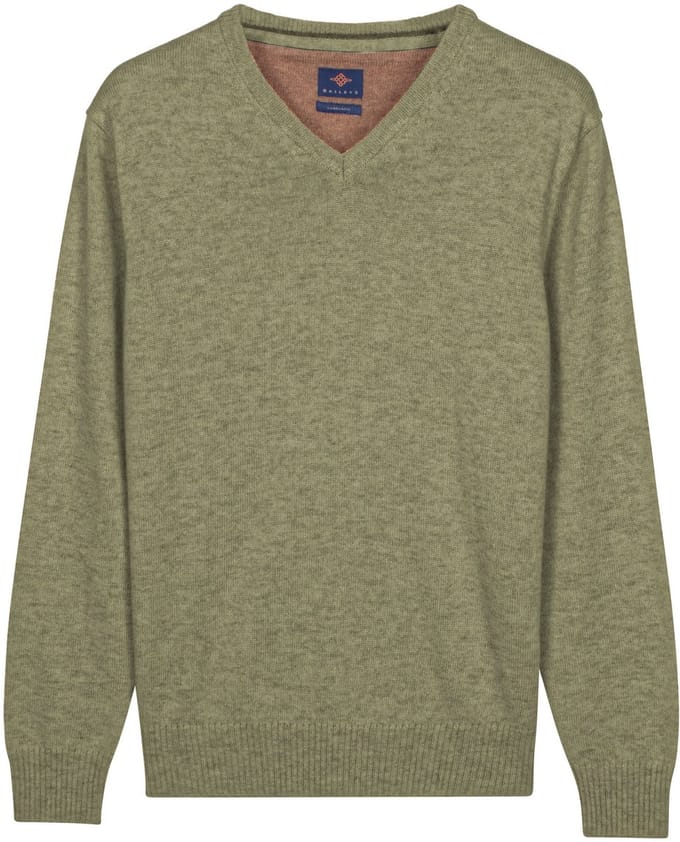 Baileys – Heren – Pullover – Gebreid – Regular fit – Ronde hals – Trui – Misty Green – 520091-725