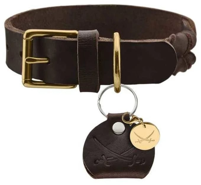 Hunter Hondenhalsband Sansibar Solid Bruin Maat 45