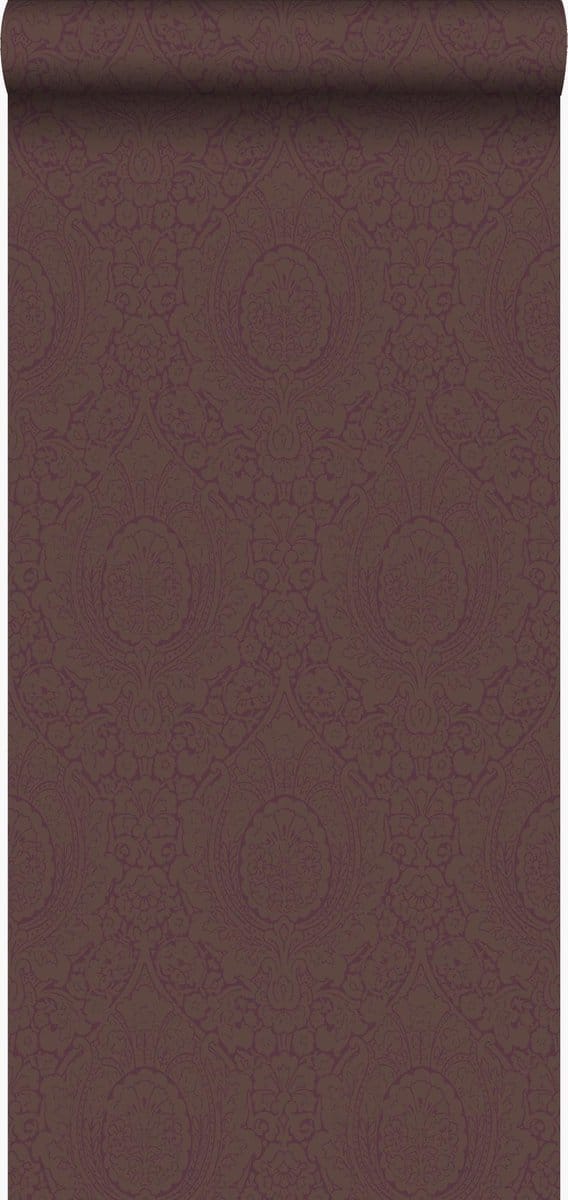 Origin Wallcoverings behang ornamenten donker paars - 53 cm x 10.05 m - 345435
