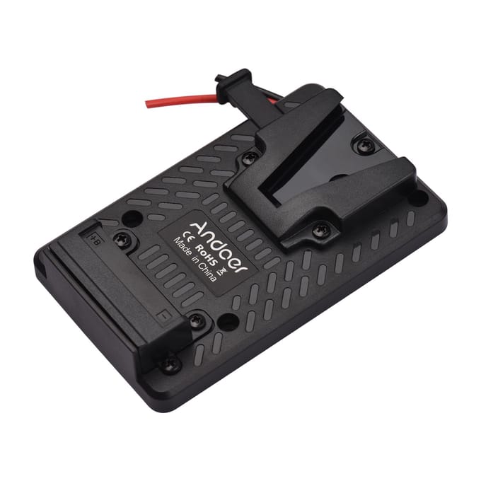 Andoer V-lock Batterij Back Pack Plate Adapter Vervanging voor Sony V-Mount Batterij Full Plastic gray