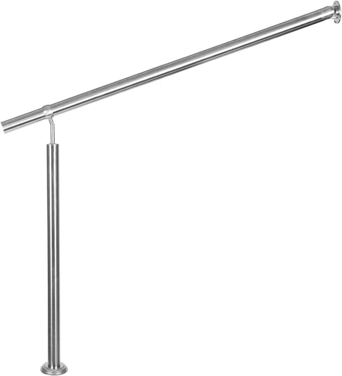 RVS Trapleuning - Balustrade RVS - Trap Beveiligen - Instelbare Hoek - 150 cm - Zilver