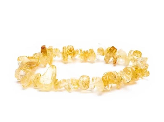 Yogi & Yogini Naturals - Armband Citrien chips - elastisch