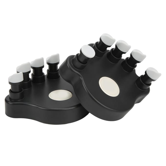 2 STKS Piano Vinger Oefenaar Siliconen Hand Grip Trainer Ergonomische Spanning Versterker black