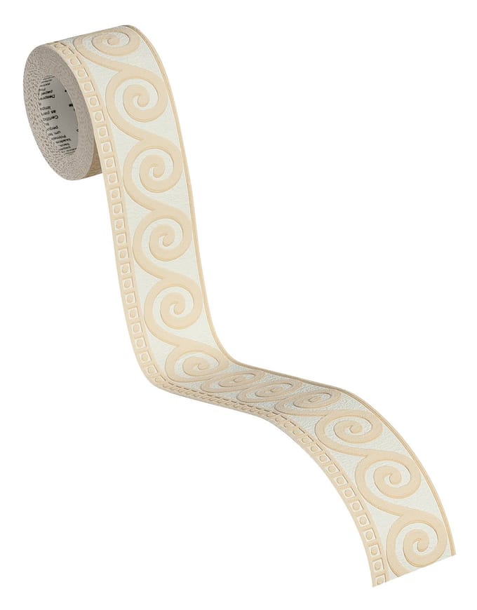 KLASSIEKE BEHANGRAND | Zelfklevend - geel beige wit - A.S. Création Only Borders 11