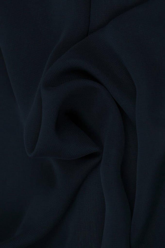 Chiffon stof - Marineblauw - 15 meter
