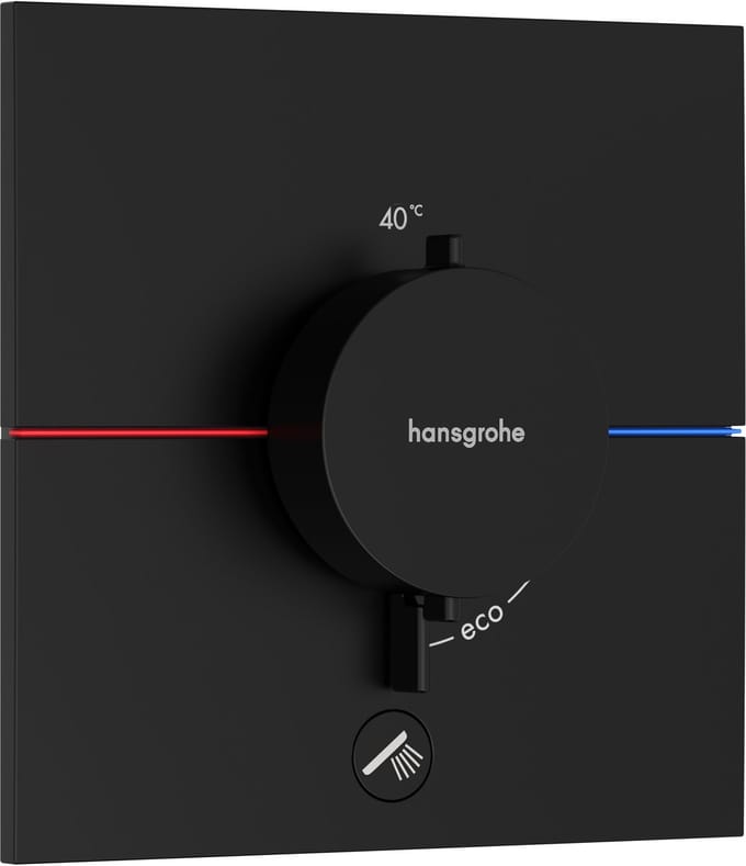 Hansgrohe ShowerSelect Comfort E Afbouwdeel Inbouwthermostaat Mat Zwart