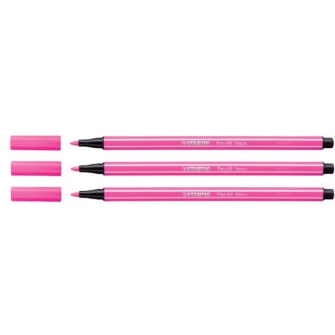 STABILO Pen 68 - Premium Viltstift - Neon Roze - per stuk