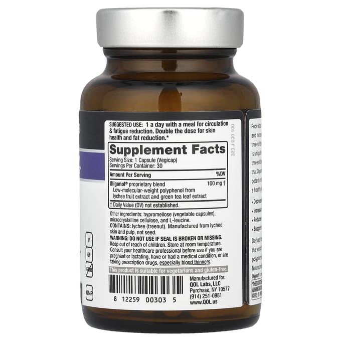 Oligonol®, 100 mg , 30 Végicapsules