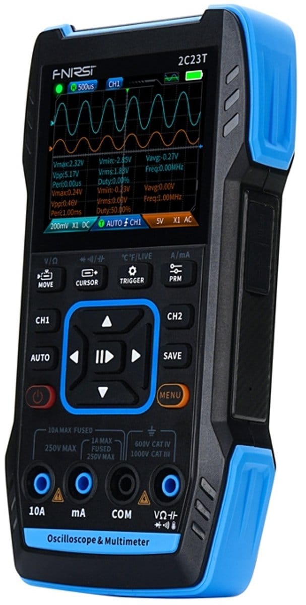 FNIRSI 2C23T 3-in-1 Portable Oscilloscope Multimeter Signal Generator