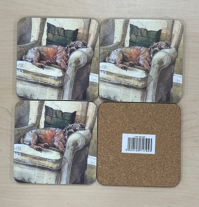 Alex Clark SET Onderzetters WALTER ~ HOND
