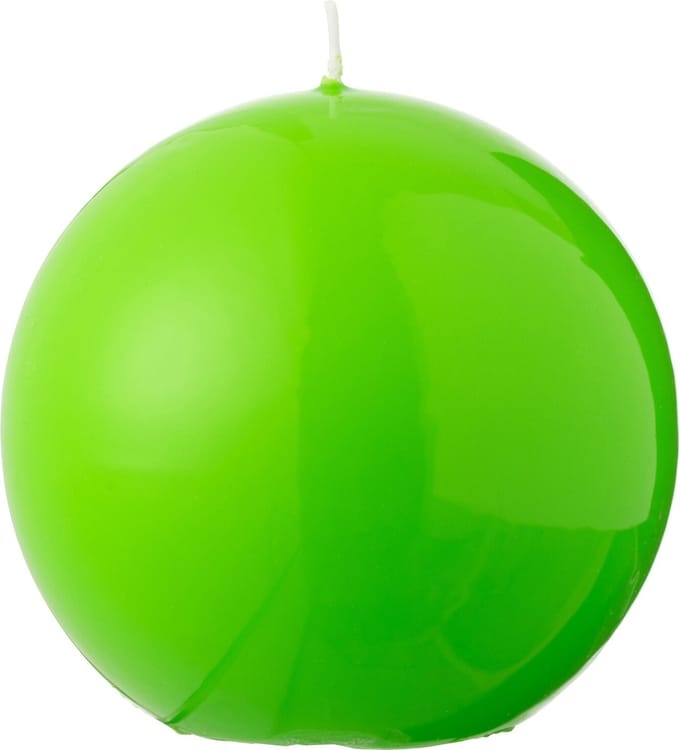 J-Line kaars Bol - fluo groen - 30U