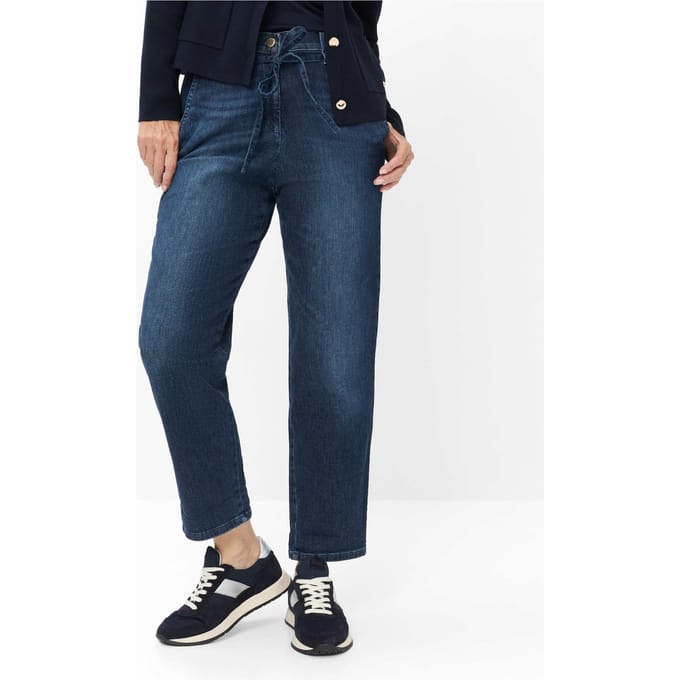 Raphaela by Brax Dames   Style CARRIE STONED USING & BUFFIES, denim blauw regular, maat 36