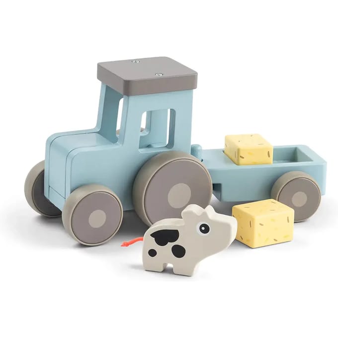 Houten tractor speelgoed Done by Deer Tiny Farm Dotti