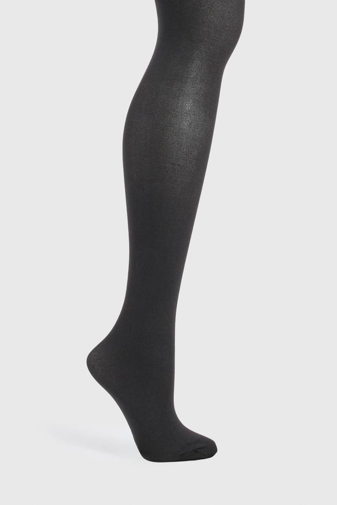 boohoo Dames Plus 40 Denier Panty's | Zwart