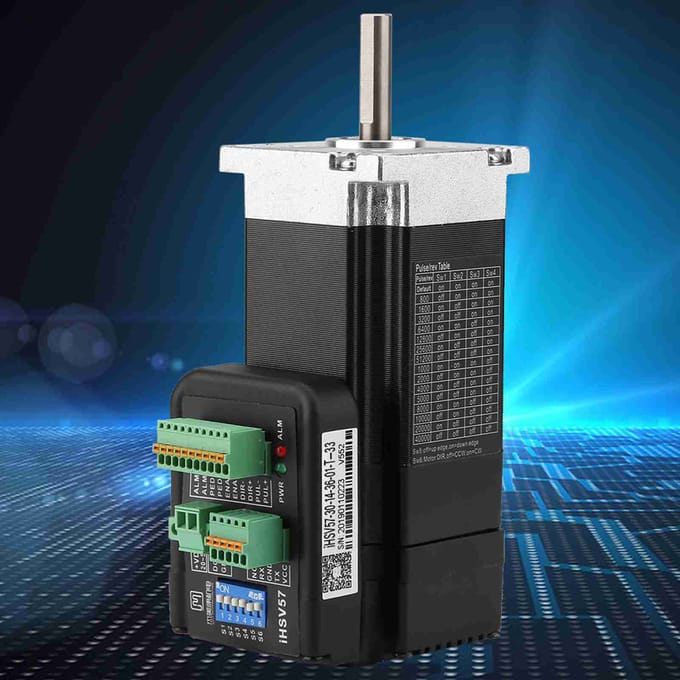 140W 3000rpm 0,45Nm Geïntegreerde Servomotor DC 36V voor Automatiseringapparatuur