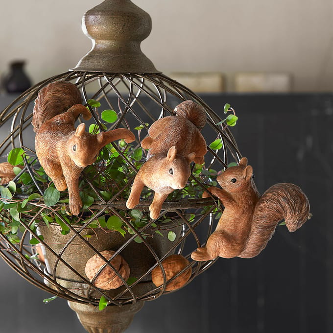 LOBERON Decoratief eekhoorntje set van 3 Sylvaraen bruin