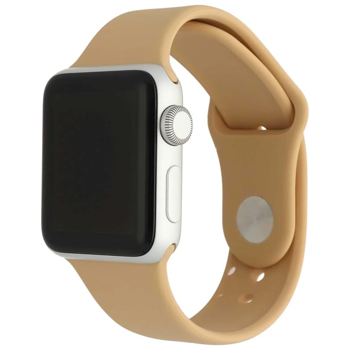 2+1 | Apple Watch Bandje Savro - Siliconen - Walnoot