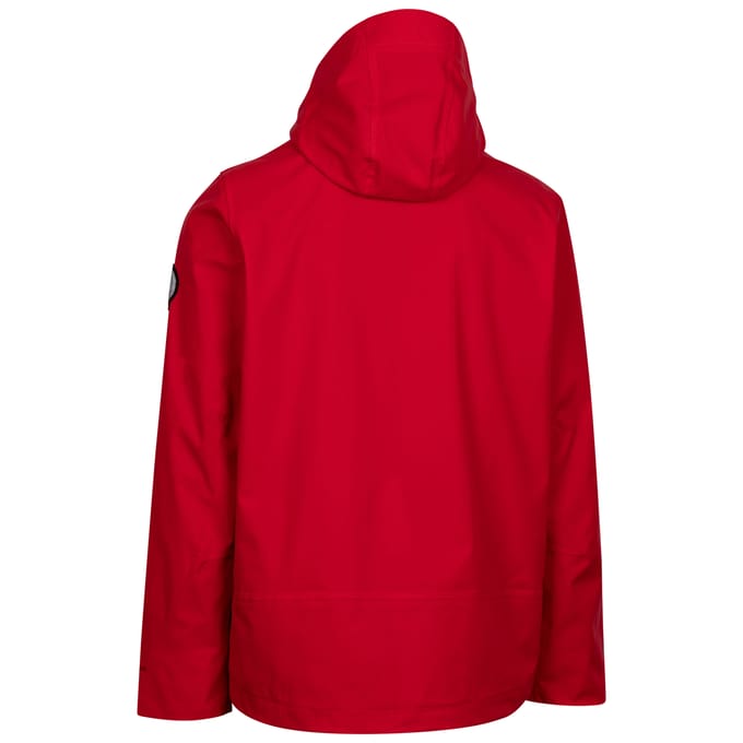 Trespass Heren Montgomery DLX Waterdichte Jas (Rood)