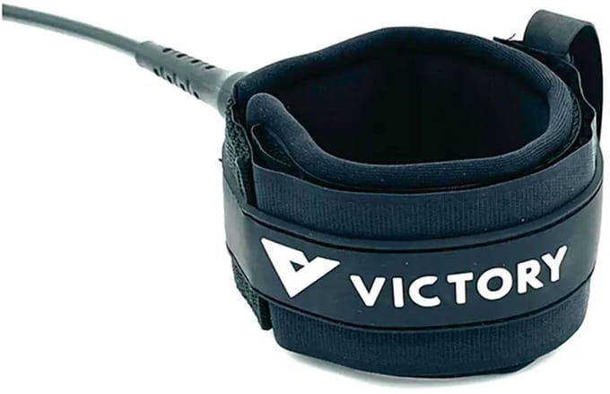 Victory 7´ Pro 7mm Stainless Steel Double Swivel Surflijn Zwart