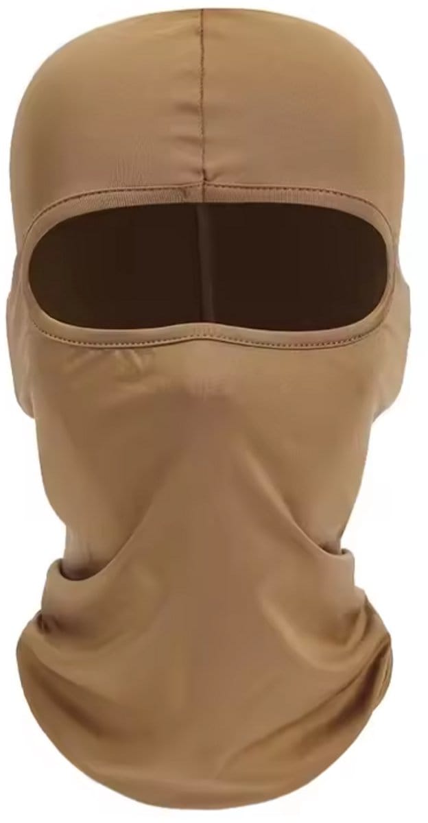 New Age Devi - Bivakmuts Balaclava - Nekwarmer - Ski Snowboard - Motorrijden - Gezichtsmasker - Bruin