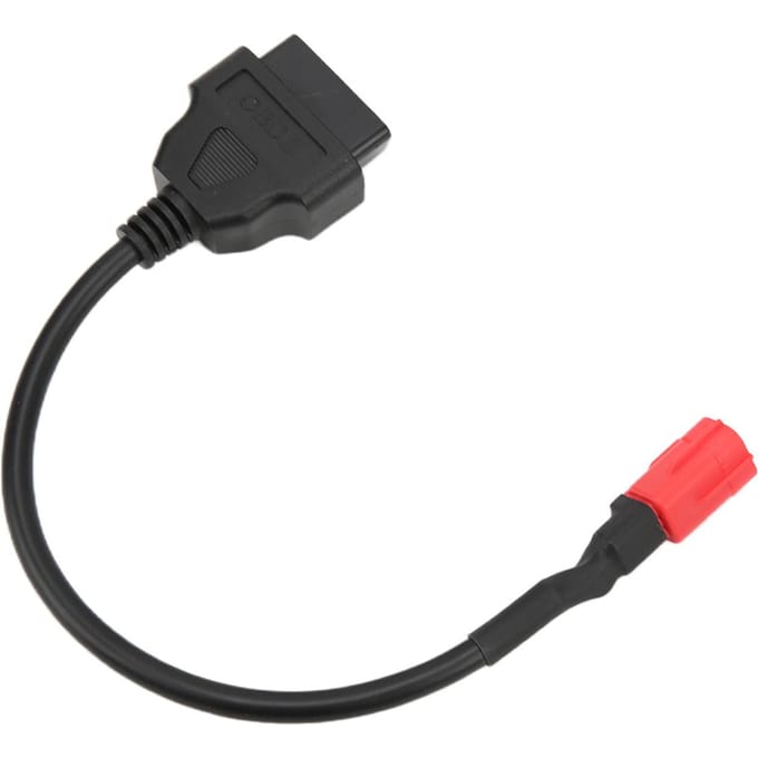 Connecteur de câble OBD professionnel 16 broches vers 6 broches Adaptateur de scanner de diagnostic pour moto black