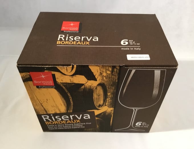 Bormiolli Rocco Riserva 6 Bordeauxglazen 54 cl hoogte 23.3 cm