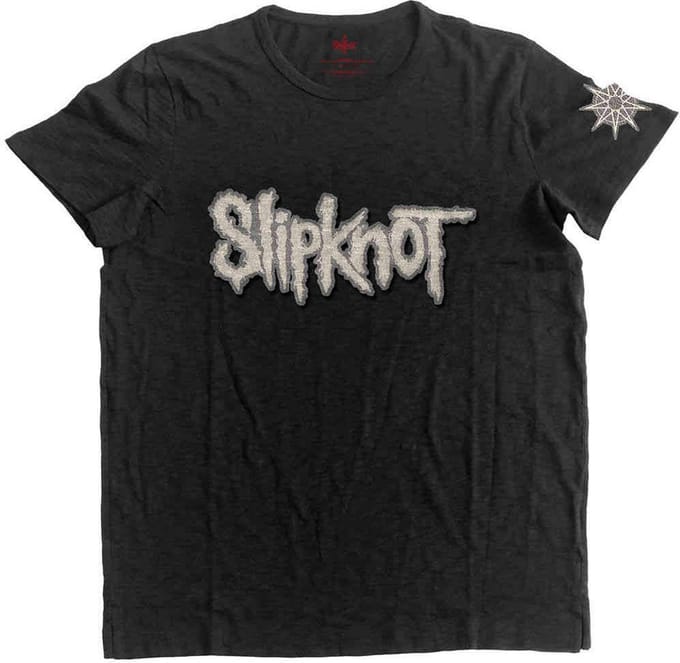 Slipknot - Logo & Star Heren Tshirt - S - Zwart