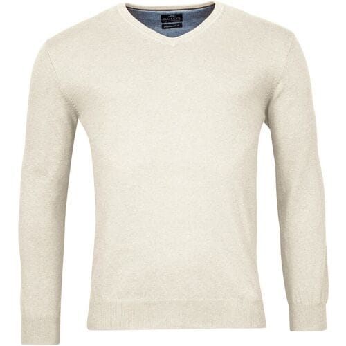 Baileys Trui Uni V-Neck Cotton Single Knit Kitt / male
